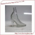 High heels shoes glass bottle